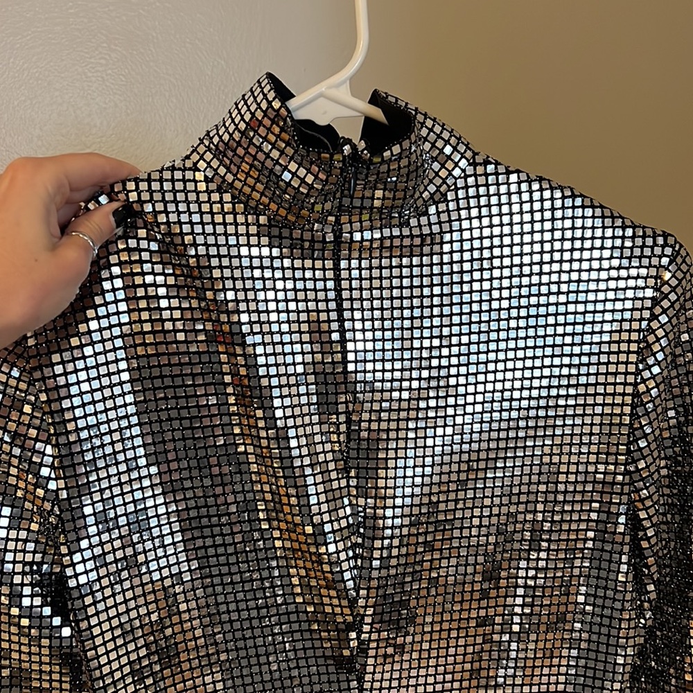 Sequin Turtleneck Worn One Time Size 2 - image 3